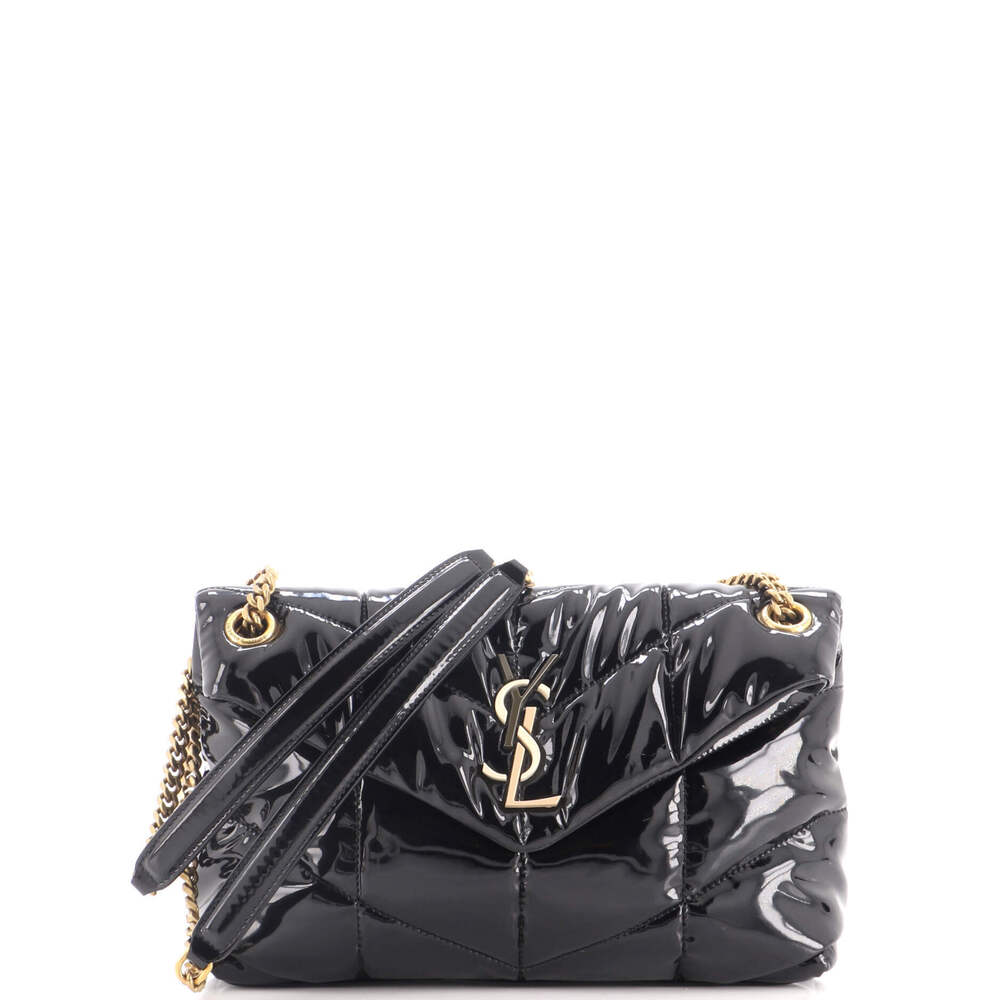 Saint Laurent Small Loulou Puffer Shoulder Bag Quilted Patent
